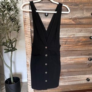 NWT Sienna Sky black pinafore dress
